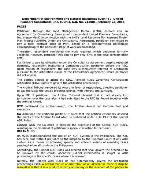 denr vs casino case digest - Full Text and Summary of G.R. No. 207257 .